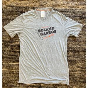 Men’s Adidas T shirt Roland Garros Large Tennis Applique